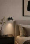 Lampa naścienna wewnętrzna ICELAND czarna - LED COB 3W 3000K 160lm100-240V IP20 40° - HOFF LIGHT