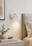 Lampa naścienna wewnętrzna ICELAND biała - LED COB 3W 3000K 160lm100-240V IP20 40° - HOFF LIGHT