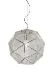 Lampa sufitowa wisząca POLIEDRO przezroczysta - 20W E27 230V IP20 - MARTINELLI LUCE
