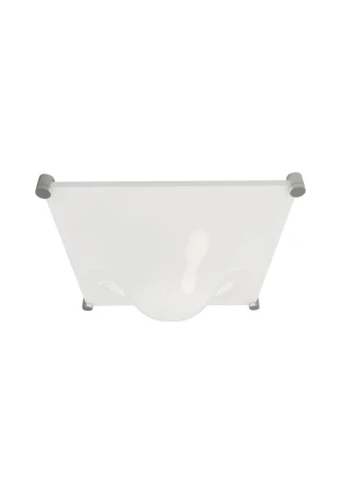 Lampa sufitowo ścienna wewnętrzna BOLLA 50 biały matowy-szary - 16W E27 1950lm 2700K 230V IP20 - MARTINELLI LUCE
