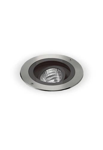 Oprawa oświetleniowa okrągła do gruntu zewnętrzna MOON Ø18,5 cm nikiel mat - LED 15W 3000K 1516lm 220-240V AC 15° IP67