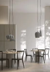 Lampa wisząca SAHARA Ø14 matowy szary - E27 70W 230V IP20 - KARMAN - aranżacja