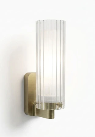 Lampa ścienna wewnętrzna OTTAVINO WALL mosiądz szczotkowany - 5W Max LED E14/SES  IP44 - ASTRO