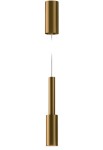 Lampa sufitowa wisząca TUBINO bronze - LED 6,5W 3000K 339lm 220-240V AC ON-OFF IP20 - PANZERI 