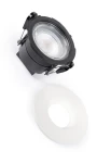 Oprawa oświetleniowa sufitowa wpuszczana BANGKOK biała - LED SMD 6W 2700-3200-4000K 490-570-545lm 220-240V IP65 60° UGR <19 TRIAC - HOFF LIGHT