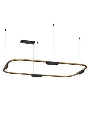Oprawa sufitowa wisząca CORE złoto-czarna - LED 25W 3000K 4x338lm 200-240V AC 36° IP20