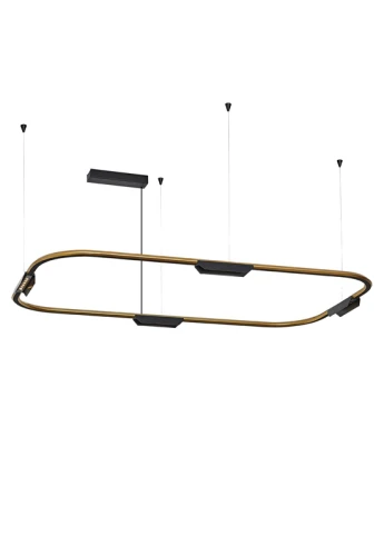 Oprawa sufitowa wisząca CORE złoto-czarna - LED 25W 3000K 4x338lm 200-240V AC 36° IP20
