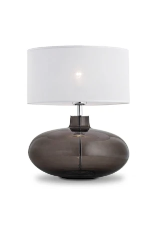 Lampa stołowa wewnętrzna SEKWANA przezroczysty-dymny - E27 15W 230V IP20 