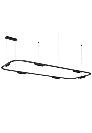 Oprawa sufitowa wisząca CORE czarna - LED 38W 3000K 6x338lm 200-240V AC 36° IP20 