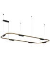 Oprawa sufitowa wisząca CORE złoto-czarna - LED 38W 3000K 6x338lm 200-240V AC 36° IP20 