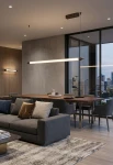 Lampa wisząca wewnętrzna 25446 szczotkowana kawa - LED 33W 3000K 2460lm 220-240V 50/60 Hz IP20 Triac