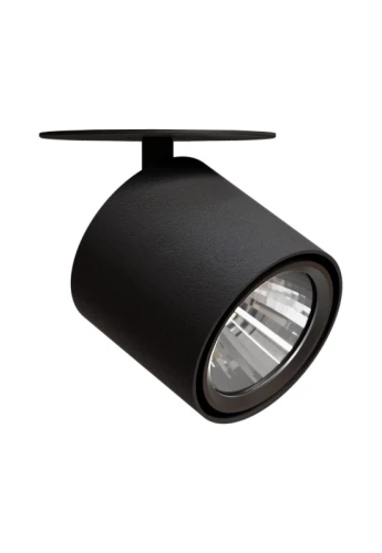 Oprawa oświetleniowa sufitowa wpuszczana SINERGY czarny-czarny - LED COB 18W 3000K 129lm 220-240V IP20 ON-OFF 38° - PAN