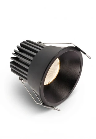Oprawa oświetleniowa sufitowa wpuszczana LAOS 12 GEN.2 czarna - LED COB 12W 2700K 1030lm 300mA IP40 24° - HOFF LIGHT