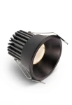 Oprawa oświetleniowa sufitowa wpuszczana LAOS 12 GEN.2 czarna - LED COB 12W 3000K 1050lm 300mA IP40 24° - HOFF LIGHT