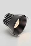 Oprawa oświetleniowa sufitowa wpuszczana LAOS 12 GEN.2 czarna - LED COB 12W 4000K 1115lm 300mA IP40 24° - HOFF LIGHT