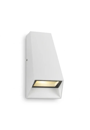 Lampa naścienna zewnętrzna ZAMBIA UP-DOWN biała - LED HP 2x3W 3000K 350lm 100-240V IP54 40°-85° - HOFF LIGHT
