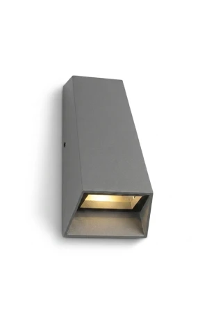 Lampa naścienna zewnętrzna ZAMBIA UP-DOWN antracyt - LED HP 2x3W 3000K 350lm 100-240V IP54 40°-85° - HOFF LIGHT