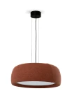 Lampa wisząca wewnętrzna GONG Ø600 mahoniowy brąz-marmurkowa terakota - LED 28W 3000K PHASE CUT 1955lm 220-240V/50-60Hz IP20- LEDS C4
