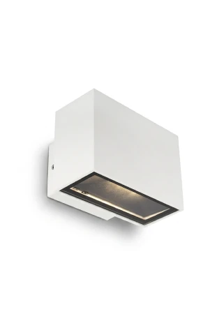Lampa naścienna zewnętrzna CHILE 6 UP-DOWN biała - LED COB 2x3W 3000K 550lm 100-240V IP54 110°-110° - HOFF LIGHT