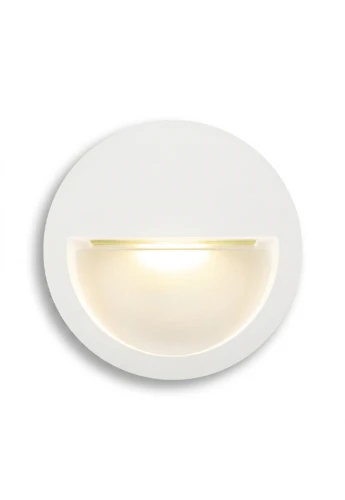 Lampa wpuszczana ścienna ATHENS ROUND 3 Gen.2 biała - LED SMD 3W 2200-2700-3200-4000K 165-175-185-200lm 100-240V IP65 50°- HOFF LIGHT