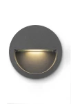 Lampa wpuszczana ścienna ATHENS ROUND 3 Gen.2 antracyt - LED SMD 3W 2200-2700-3200-4000K 165-175-185-200lm 100-240V IP65 50°- HOFF LIGHT