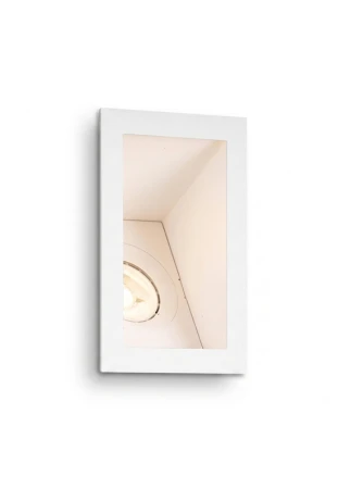 Oprawa ścienna wpuszczana FOCUS biała - GU10 50W 110-240V IP23 - KOHL Light