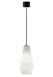 Lampa wisząca wewnętrzna OLIVIA black-white glass - LED max 57W E27 2700K 1050lm 220-240V AC IP20 - PANZERI
