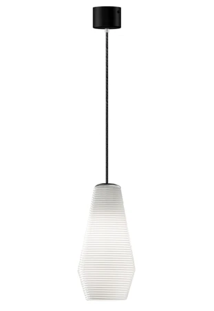 Lampa wisząca wewnętrzna OLIVIA black-white glass - LED max 57W 2700K 1050lm 220-240V AC IP20 - PANZERI