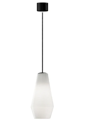 Lampa wisząca wewnętrzna OLIVIA black-white glass - LED max 57W 2700K 1050lm 220-240V AC IP20 - PANZERI