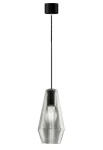 Lampa wisząca wewnętrzna OLIVIA black-steel glass - LED max 57W E27 2700K 1050lm 220-240V AC IP20 - PANZERI