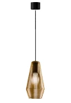 Lampa wisząca wewnętrzna OLIVIA black-bronze glass - LED max 57W E27 2700K 1050lm 220-240V AC IP20 - PANZERI
