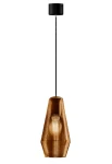 Lampa wisząca wewnętrzna OLIVIA black-tabacco glass - LED max 57W E27 2700K 1050lm 220-240V AC IP20 - PANZERI