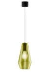 Lampa wisząca wewnętrzna OLIVIA black-green glass - LED max 57W E27 2700K 1050lm 220-240V AC IP20 - PANZERI
