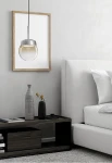 Lampa wisząca wewnętrzna JOTTO Ø15 stal szczotkowana - 10W LED GX53 220-240V AC IP20 - MILOOX - aranżacja
