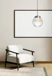 Lampa wisząca wewnętrzna JOTTO Ø25 stal szczotkowana - 10W LED GX53 220-240V AC IP20 - MILOOX - aranżacja