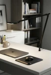 Lampa biurkowa z mocowaniem przelotowym JACKIE black - LED 10W 3000K 706lm 220-240V AC IP40 dimmable (Step DIM) - PANZERI
