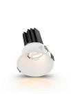 Oprawa oświetleniowa sufitowa wpuszczana TAIWAN ROUND biała - LED COB 7-10W 2700-3200-4000K 490-540-550, 670-740-755lm 180-250mA IP20 24° - HOFF LIGHT