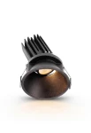 Oprawa oświetleniowa sufitowa wpuszczana TAIWAN ROUND czarna - LED COB 7-10W 2700-3200-4000K 490-540-550, 670-740-755lm 180-250mA IP20 24° - HOFF LIGHT