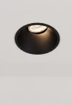 Oprawa oświetleniowa sufitowa wpuszczana TAIWAN ROUND czarna - LED COB 7-10W 2700-3200-4000K 490-540-550, 670-740-755lm 180-250mA IP20 24° - HOFF LIGHT