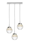 Lampa wisząca wewnętrzna JOTTO Ø25-Ø25-Ø25 stal szczotkowana - 3x10W LED GX53 220-240V AC IP20 - MILOOX