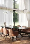 Lampa wisząca wewnętrzna EMPIRE chrom - 17W LED 3000K 789lm 220-240V AC IP20 - aranżacja