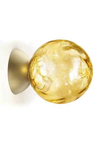 Kinkiet wewnętrzny MURANÉ Ø15 champagne-bronze glass - LED 4W 2700K 167lm 220-240V AC ON-OFF IP20 - PANZERI