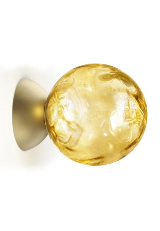 Kinkiet wewnętrzny MURANÉ Ø15 champagne-caramel glass -  LED 4W 2700K 167lm 220-240V AC ON-OFF IP20 - PANZERI