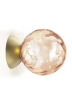 Kinkiet wewnętrzny MURANÉ Ø15 champagne-pink glass - LED 4W 2700K 167lm 220-240V AC ON-OFF IP20 - PANZERI