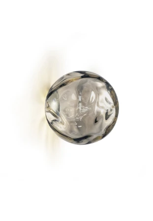 Kinkiet sufitowo-ścienny wewnętrzny MURANÉ Ø10 champagne-smoke grey glass - LED 4W 2700K 167lm 24V DC ON-OFF IP20 - PANZERI