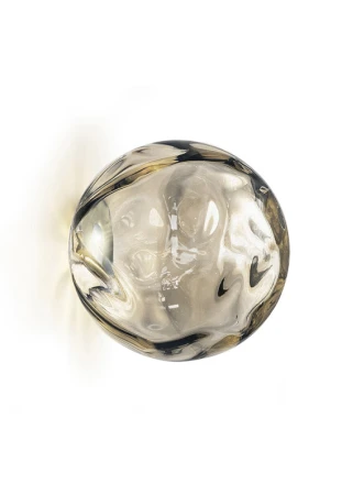 Kinkiet sufitowo-ścienny wewnętrzny MURANÉ Ø15 champagne-smoke grey glass - LED 4W 2700K 167lm 24V DC ON-OFF IP20 - PANZERI
