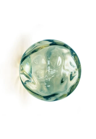 Kinkiet sufitowo-ścienny wewnętrzny MURANÉ Ø15 champagne-forest green glass - LED 4W 2700K 167lm 24V DC ON-OFF IP20 - PANZERI