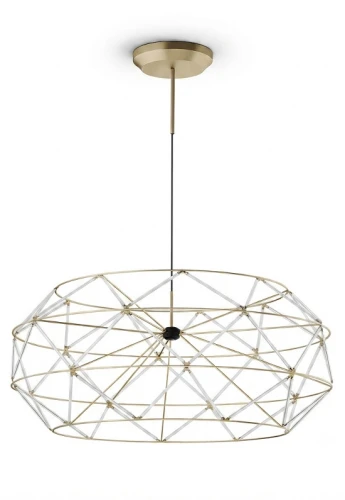 Lampa wisząca wewnętrzna EUCLIDE 920 złota - LED 92W 3000K 7922lm 24V IP20 ON-OFF - URBAN LIGHTING
