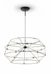 Lampa wisząca wewnętrzna EUCLIDE 700 matowy czarny - LED 62W 2700K 4805lm 24V IP20 ON-OFF - URBAN LIGHTING