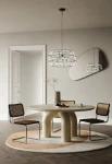 Lampa wisząca wewnętrzna EUCLIDE 700 matowy czarny - LED 62W 2700K 4805lm 24V IP20 ON-OFF - URBAN LIGHTING - aranżacja